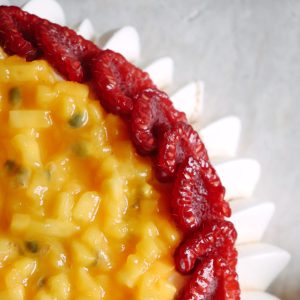 Pavlova Mangue passion framboise